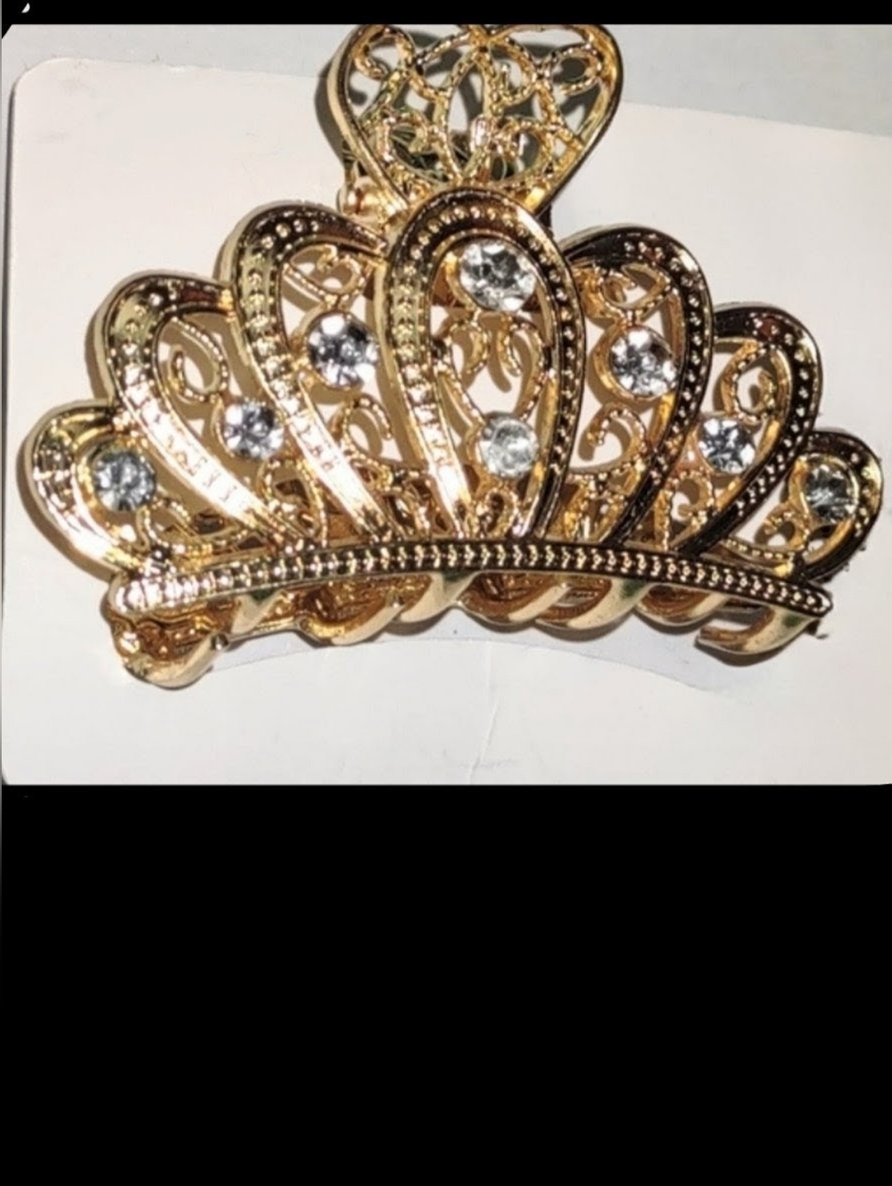 Golden Crown Hair Clip